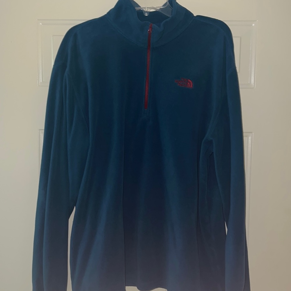 North face fleece pullover. Blue. XL
